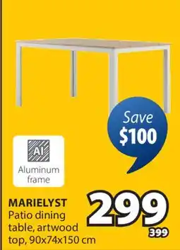 JYSK MARIELYST Patio dining table offer