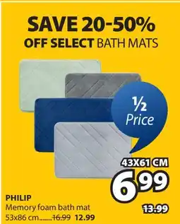 JYSK PHILIP Memory foam bath mat offer