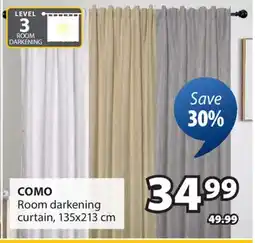 JYSK COMO Room darkening curtain offer