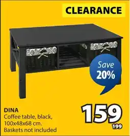 JYSK DINA Coffee table offer