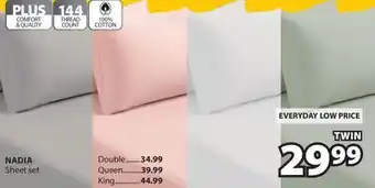 JYSK NADIA Sheet set offer