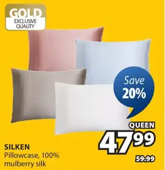 JYSK SILKEN Pillowcase offer
