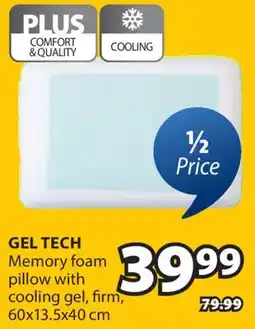 JYSK GEL TECH Memory foam pillow with cooling gel, firm offer