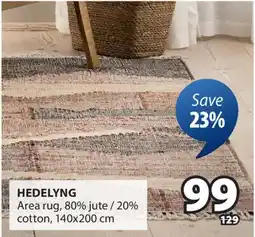 JYSK HEDELYNG Area rug offer