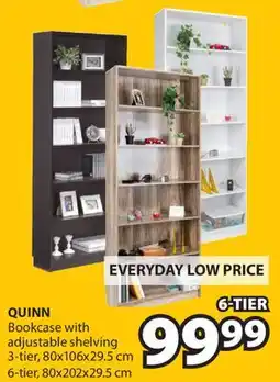 JYSK QUINN Bookcase with adjustable shelving offer