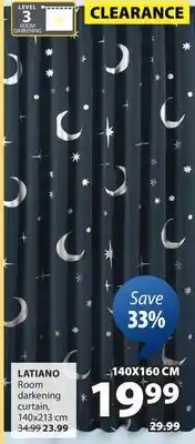 JYSK LATIANO Room Darkening curtain offer