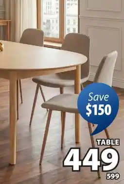 JYSK MARSTRAND Extendable dining table, includes 2 extension plates, natural oak veneer offer