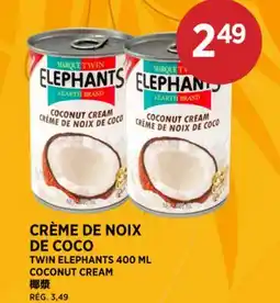 Kim Phat TWIN ELEPHANTS 400 ML COCONUT CREAM offer