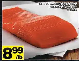 Supermarché PA FILETS DE SAUMON COHO FRAIS | Fresh Coho Salmon Fillets offer