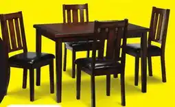 Leon's Boyd 5-Piece Dining Set - Dark Brown Cherry offer