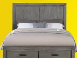 Leon's Copeland 3-Piece Queen Storage Bed - Wire-Brushed Grey offer