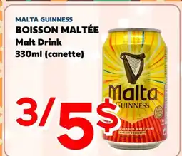 Marche Salaberry MALTA GUINNESS BOISSON MALTÉE offer