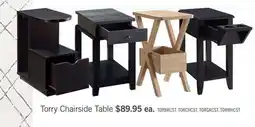The Brick Torry 11.5 Chairside Table with Drawer - Red Cocoa offer