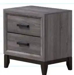 The Brick Kate Bedside 2-Drawer Nightstand, 23.6W x 24.8H - Grey/Brown offer