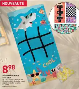 Matério SERVIETTE DE PLAGE AVEC JEUX offer