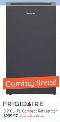 The Brick Frigidaire 3.2 Cu Ft. Compact Refrigerator – Slate - EFR395-SLATE-6COM offer