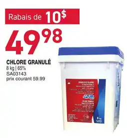 Matério CHLORE GRANULÉ ZUR POOL offer