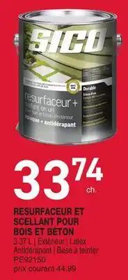 Matério RESURFACEUR ET SCELLANT POUR BOIS ET BÉTON SICO offer