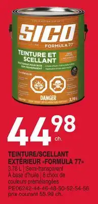 Matério TEINTURE/SCELLANT EXTÉRIEUR FORMULA 77 SICO offer