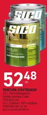 Matério TEINTURE D'EXTÉRIEUR SICO offer