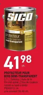 Matério PROTECTEUR POUR BOIS SEMI-TRANSPARENT offer