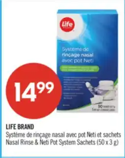 Pharmaprix LIFE BRAND Nasal Rinse & Neti Pot System Sachets offer