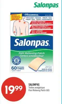 Pharmaprix SALONPAS Pain Relieving Patch offer