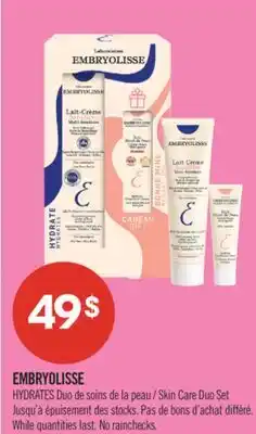 Pharmaprix EMBRYOLISSE HYDRATES Skin Care Duo Set offer