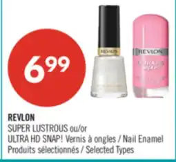 Pharmaprix REVLON SUPER LUSTROUS or ULTRA HD SNAP! Nail Enamel offer