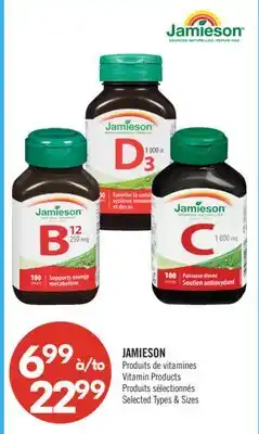 Pharmaprix JAMIESON Vitamin Products offer