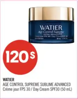 Pharmaprix WATIER AGE CONTROL SUPREME SUBLIME ADVANCED Day Cream SPF30 offer