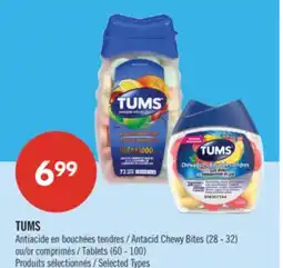 Pharmaprix TUMS Antacid Chewy Bites (28 - 32) or Tablets (60 - 100) offer