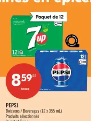 Pharmaprix PEPSI Beverages offer