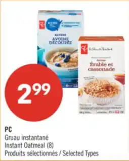 Pharmaprix PC Instant Oatmeal offer