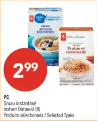Pharmaprix PC Instant Oatmeal offer