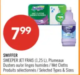 Pharmaprix SWIFFER SWEEPER JET FRAIS (1,25 L), Plumeaux Dusters or Wet Cloths offer