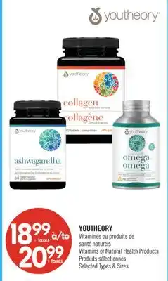 Pharmaprix YOUTHEORY Vitamins or Natural Health Products offer