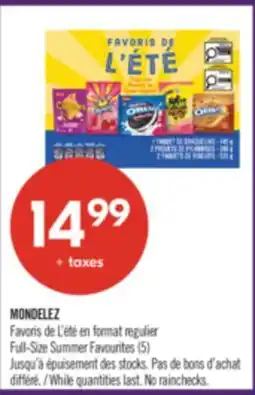 Pharmaprix MONDELEZ Full-Size Summer Favourites offer