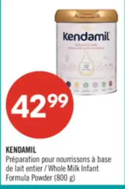 Pharmaprix KENDAMIL Whole Milk Infant Formula Powder (800 g) offer