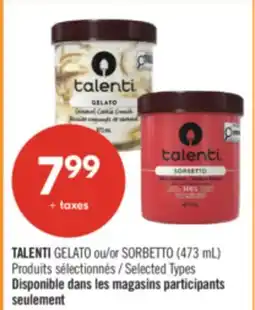 Pharmaprix TALENTI GELATO or SORBETTO (473 mL) offer