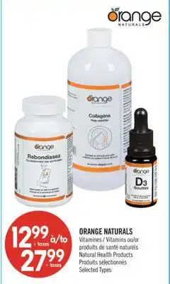 Pharmaprix ORANGE NATURALS Vitamins or Natural Health Products offer