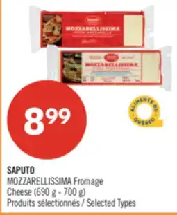 Pharmaprix SAPUTO MOZZARELLISSIMA Cheese offer
