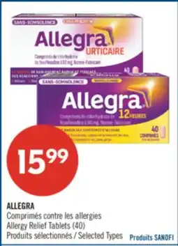 Pharmaprix ALLEGRA Allergy Relief Tablets offer
