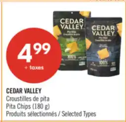 Pharmaprix CEDAR VALLEY Pita Chips offer