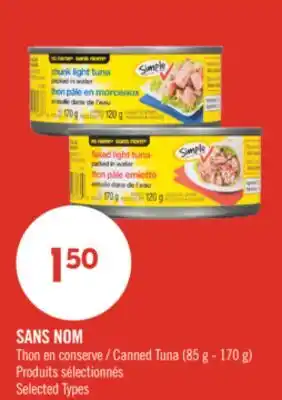 Pharmaprix NO NAME Canned Tuna offer