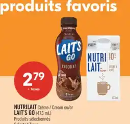 Pharmaprix NUTRILAIT Cream or LAIT'S GO (473 mL) offer