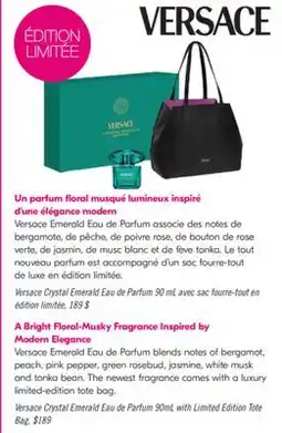 Pharmaprix Versace Crystal Emerald Eau de Parfum offer