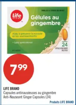 Pharmaprix LIFE BRAND Anti-Nauseant Ginger Capsules (24) offer
