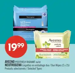 Pharmaprix AVEENO POSITIVELY RADIANT or NEUTROGENA Duo Wipes offer