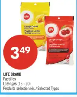 Pharmaprix LIFE BRAND Pastilles Lozenges offer